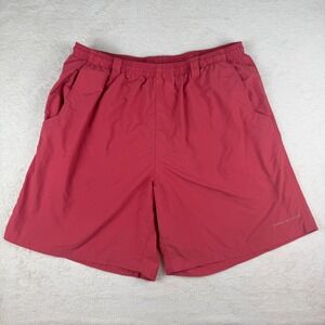 Columbia PFG Omni Shade Men's Fishing Shorts Swim Trunks Red Quick Dry Size‎ XL